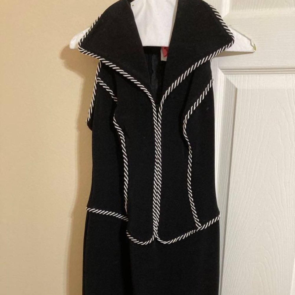 Stunning and Sexy Black and White Dress